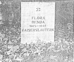 Grabstein eines Opfers des Lagers Gurs
